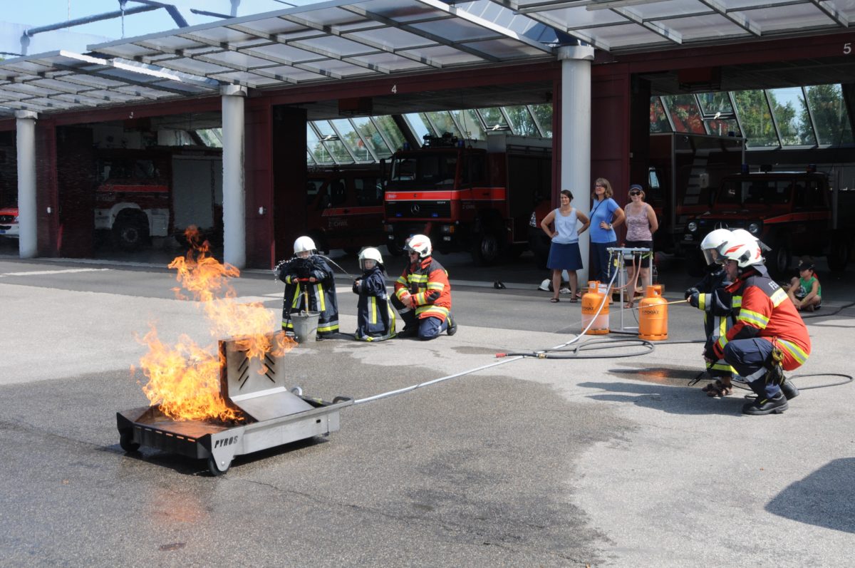 Besuch bei der Feuerwehr am 26. August 2017